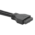 Miniatyrbild 3 av 7: Ultrasnabb Dubbel USB 3.0 Hubb Adapter För Frontpanel, Supersnabb Dataöverföring 5Gbps, Skyddsfilm Säkerställer Repfri Montering, Moderkort