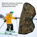 Miniatyrbild 8 av 8: 1 par isfiske knäskydd kamouflage vadderade flexibla utomhus vinter knäskydd