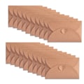 Miniatyrbild 2 av 8: 20-pack Tackkort Kuvert, Kraftpapper Kuvert Multipack med Små Brevkuvert med Hjärtformad Stängning, för Lärare, Barn, Examen, Bröllop
