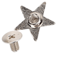 Miniatyrbild 4 av 8: Stjärnformade nitar hantverk nitar knapp zinklegering nitar för skor väskor kläder dekorationSilver