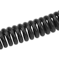 Miniatyrbild 3 av 8: Surfboard Leash Hög elasticitet TPU Svart Justerbar Spiralformad Surfing Benrem för Paddleboards Longboards 11ft/3.35m