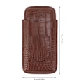 Miniatyrbild 6 av 8: Cigarhållare i konstläder, bärbar, hållbar, elegant, 3-fingers cigarrlåda för resor, utomhus, affärer 78
