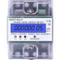 Miniatyrbild 1 av 5: 5-80A Digital Elmätare Strömförbrukning: 220/380V Digital Elmätare AC 3-fas 4-tråds KWh-mätare LCD Mellanmätare för System