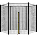 Miniatyrbild 1 av 5: Högdensitets Skyddsnät för Trampolin, Ersättningsnät för 10ft Utomhusramar, UV-Resistent Mesh, Slitstarkt PE-tyg med Låskrokar, Giftfritt