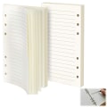 Miniatyrbild 1 av 7: 2-pack A5-påfyllningar, linjerat papper - 90 ark A5-påfyllningsblock för A5-dagbok, 8,3 x 5,6 tum lösbladspåfyllningsbara planeringsinsatser A5-papper, A5-linjerat