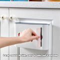 Miniatyrbild 7 av 8: Matvarupåse Dispenser Synligt Fönster Design Stor Kapacitet Dammtätt Lock Plastpåse Organizer för Kök Sovrum Vit