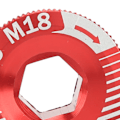 Miniatyrbild 5 av 8: Cykelvevarmskruv i aluminiumlegering M18 Vevarmsfixeringsskruv Cykelvevpartibult M18 Röd
