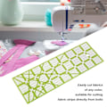 Miniatyrbild 8 av 8: Akryl rektangulär genomskinlig quiltlinjal enkel användning robust hållbar hushållssymaskinlinjal