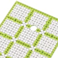 Miniatyrbild 5 av 8: Akryl rektangulär genomskinlig quiltlinjal enkel användning robust hållbar hushållssymaskinlinjal