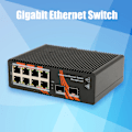 Miniatyrbild 6 av 8: Professionell Gigabit PoE-switch för nätverkssystem, industriell kvalitet som säkerställer pålitlig anslutning under extrema förhållanden, stöder