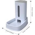 Miniatyrbild 7 av 7: Matningskompis, Torkmedelspåse Gravitationsmatare för Katter Lätt att Rengöra för Hund/Katt, Smart APP-Kontroll Batteribackup för Djurägare (Livsmedelsgodkänd Plast)