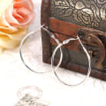 Miniatyrbild 7 av 7: 6 par/set Dammode Stora Creolörhängen Legering Stora Loop Cirkel Örhängen (Silver)