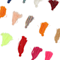 Miniatyrbild 4 av 8: 50 st 30 mm tofsar Lätt bärbar Mini Polyester Mjuk Färgad Tofs DIY Hantverk Dekoration Tofsar Bulk Set