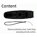 Miniatyrbild 7 av 8: Smart fjärrkontroll skyddande lock silikon TV-kontroller dammtät fodral för LG MR 20 svart