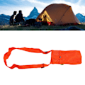 Miniatyrbild 1 av 8: Vattenflaskhållare Bärbar Mesh Vattenflaskväska med Justerbar Axelrem för Utomhus Fitness Träning Fluorescerande Orange