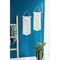 Miniatyrbild 2 av 5: 2 st Macrame väggbonad liten vävd gobeläng väggkonstdekor - Vacker för Boho heminredning, lägenhet, barnkammare, festdekorationer