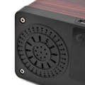 Miniatyrbild 3 av 8: Högtalare Röd Dubbel Högtalare Digital Display Klocka 360° Tredimensionell Surround Trä Högtalare Subwoofer