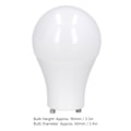 Miniatyrbild 6 av 8: 4 st GU24 LED-lampor med hög ljusstyrka, energibesparande A19-lampa för sovrum, kontor, 120 V, 9 W, kallvitt 5000 K