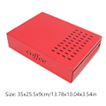 Miniatyrbild 6 av 8: Kaffe Knock Box Låda Rostfritt Stål Tjockad Kaffe Rester Pulverlåda för Hushåll Butik Röd