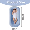 Miniatyrbild 5 av 5: Babynest Kudde Ergonomisk Mjuk Beröring Hudvänlig Hållbar Lätt Att Rengöra Babylounge Kudde för Pojkar Flickor