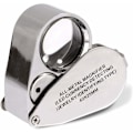 Miniatyrbild 1 av 5: Professionell Lupp Helt i Metall, LED UV-Lins Juvelerarlopp med 40X Förstoring, Dubbelt Starkt LED-Ljus för Förbättrad Synlighet