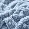 Miniatyrbild 4 av 5: Kashmir Täcke Enkel Del Multifunktionell Filt Taff Kashmir Lammskinn Dubbelsidig Fleece Täcke Höst och Vinter Tjock Fleece