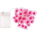 Miniatyrbild 4 av 7: Körsbärsblomma ljusslinga för flickors sovrum rosa ljusslinga 30 LED USB batteridriven dekorativ belysning för inomhus utomhus 3M