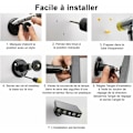 Miniatyrbild 5 av 5: Utomhus Rörelsesensorlampa, Solcellsdrivna Strålkastare med Batteridriven Funktion för Ökad Säkerhet Enkel Installation i Trädgård, Däck och Uteplats (2-pack)