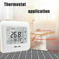 Miniatyrbild 1 av 6: Digital termostat, rums termostat med LCD-display, programmerbar termostat för varm golvvärme, termoregulator temperaturregulator,