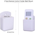 Miniatyrbild 2 av 7: 2-pack Fjärrkontrollhållare Väggfäste, självhäftande Universal Fjärrkontrollhållare Media Controller Organizer Box Fjärrhållare Väggfäste för kontor