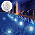 Miniatyrbild 7 av 7: Nedsänkbara LED-lampor med magnet, IP68 vattentäta undervattenspool LED-lampor med 13 lysdioder, 4 sugkoppar och 164FT/50M RF-fjärrkontroll, batteridriven