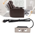 Miniatyrbild 6 av 8: 5-stifts lyftstol Power Recliner Handkontroll Elektrisk Soffa Fjärrkontroll USB Typ C Laddningsport