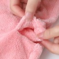 Miniatyrbild 4 av 8: Fri frakt duva snabbtorkande handduk, hår turban snabbtorkande, mikrofiber handduk, hår. Hårhandduk med knapp, absorberande, stabilt grepp, mörkblå