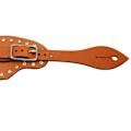 Miniatyrbild 5 av 8: Spur Strap i konstläder, justerbar western sporre rem med spänne för ridning utrustning brun