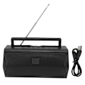 Miniatyrbild 2 av 8: AM FM-radio utomhus V6 Bluetooth-högtalare bärbar radio med teleskopisk antenn