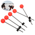 Miniatyrbild 1 av 8: 5PCS Mini Vinter Isfiske Spö Topp Spets Bärbar Utomhus Fiske Spö Röd Boll Fjäder SpetsarL