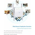 Miniatyrbild 3 av 5: WiFi-förstärkare, förstärkare, repeater för hem och utomhus, superförstärkare 1200 Mbps (6000 kvm), 2,4 och 5 GHz WiFi Dual Band WPS WiFi-signal stark