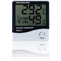 Miniatyrbild 4 av 5: Hygrometer inomhus och utomhus Digital termometer Hygrometer Elektronisk LCD väderstation (Färg: Vit)