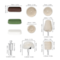 Miniatyrbild 6 av 8: 10-pack Poleringshuvud Bomullsfilt Buffinghjul Verktygssats för Metall Marmor Glas