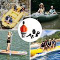 Miniatyrbild 2 av 5: Luftventilsadapter, uppblåsbar båt Sup-pumpadapter med munstycke, multifunktionell Sup-pumpadapter kompressor luftventilskonverter för stand up paddle boa