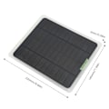 Miniatyrbild 6 av 8: Bärbar solcellsladdare 12V 20W Monokristallin Dubbel USB-utgång Batteriladdare för husbil Bil Båt