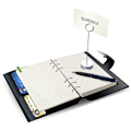 Miniatyrbild 3 av 7: A5-påfyllningspapper, 2 förpackningar linjerat papper + blankt papper, 6 hål pärm insatser papper planerbar påfyllningsbara papper
