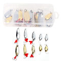 Miniatyrbild 2 av 8: 10PCS/Set Sequin Hard Lure Metal Artificial Simulation Spoon Bait Fishing Tackle Box