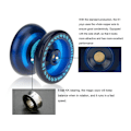 Miniatyrbild 7 av 7: Magisk Yoyo  K1 Spin ABS Yoyo 8-kullager med snurrande snöre för barn【Blå】