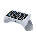 Miniatyrbild 1 av 5: Trådlöst tangentbord för PS5-kontroller, ergonomisk design Bluetooth Mini Portabel Gamepad, röstchattbräda med inbyggd högtalare, lätt att installera och bära