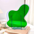 Miniatyrbild 6 av 8: Neon Akryl Vas Lätt Att Hålla Ren Trendig Geometrisk Akryl Blomvas För Heminredning Blå Ocean