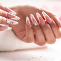Miniatyrbild 3 av 10: 500 st. Naglar Stiletto Kort för Akryl, Klar Halv Täckning Form Naglar Tips Fransk Transparent Nagel Tips Tryck På Falska Artificiella Naglar Form för