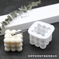 Miniatyrbild 6 av 7: Silikonljusform, Utsökt Design 3D Bubbelkub För DIY Ljushantverk Återanvändbar Silikon Livsmedelskvalitet Material Lätt Släpp Idealisk För Handgjorda
