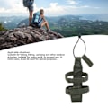 Miniatyrbild 7 av 8: Utomhus Molle Flaskställ Vattenflaskhållare med Rem Ryggsäckstillbehör för Promenader Vandring OD Grön