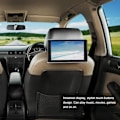 Miniatyrbild 7 av 7: 9-tums HD LED-skärm Bilhuvudstödsskärm Bluetooth MP5-spelare Multimedia Audio Video Radio Spelar Universal